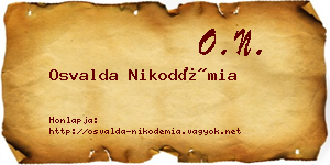 Osvalda Nikodémia névjegykártya